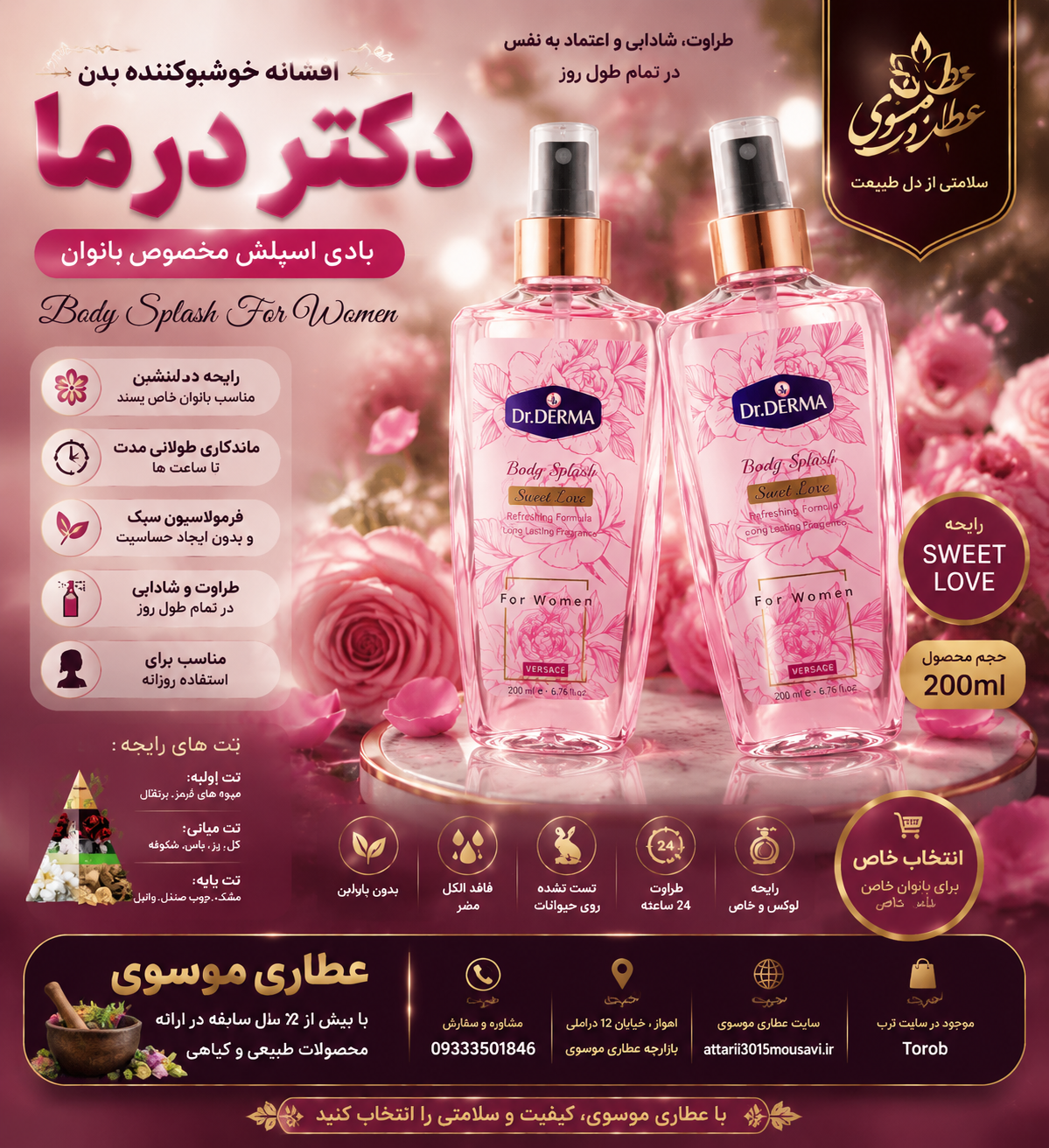 بادی اسپلش درکتر درما